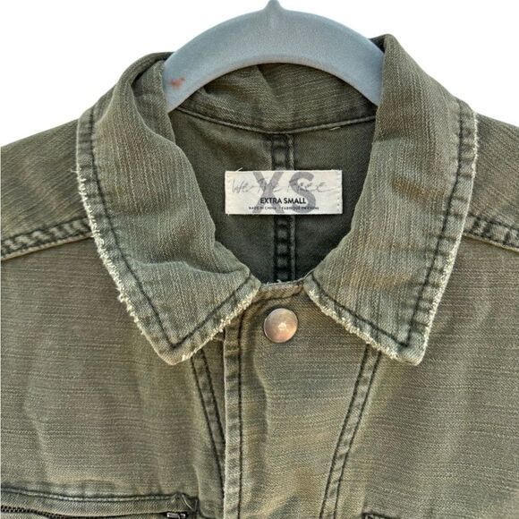 We The Free Free People Women's Cargo Zip Utility Jumpsuit in Green Size XS - Picture 6 of 11